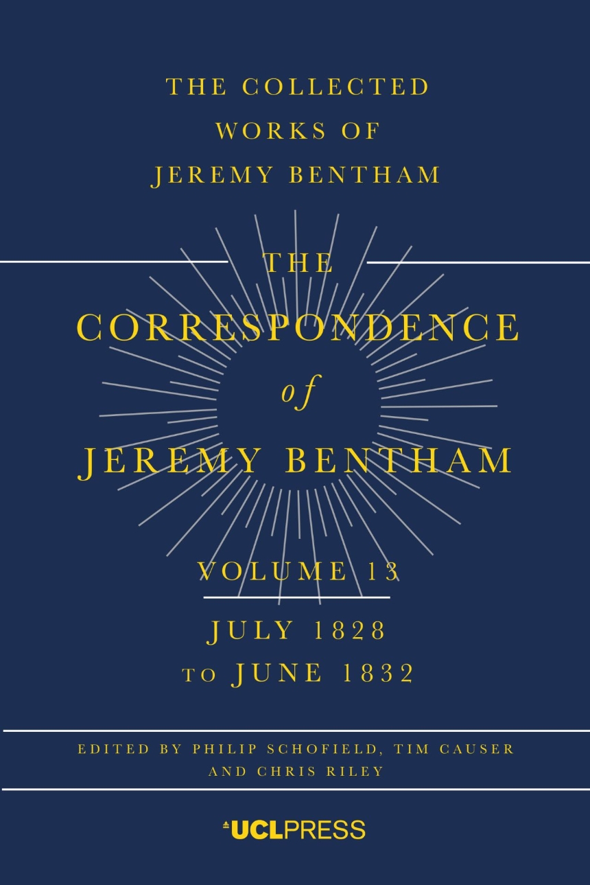 Correspondence of Jeremy Bentham, Volume 13